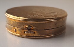 Art Deco réz púder tartó tükörrel / pudrié Made in U.S.A.