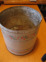 Retro bádog lisztes doboz