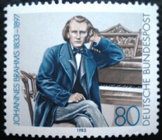 N1177 / Németország 1983 Johannes Brahms - zeneszerző bélyeg postatiszta