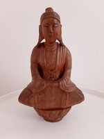 Carved Wooden Buddha Statue