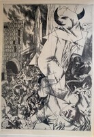 Görög Rezső: Anonymus - rézkarc