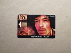 Magyar telefonkártya - Jimmy Hendrix 2000