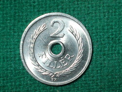 2 Fillér 1974 ! Csak 50000 db. !!! Nem Volt Forgalomban ! Verdefényes !