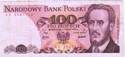 Poland 100 zloty 1976 G