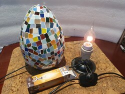 Tiffany jellegű szabályozható fényerejű tojáslámpa csodaszép :) b10