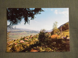 Képeslap,Liechtenstein,Planka,Planken látkép,részlet,1980-