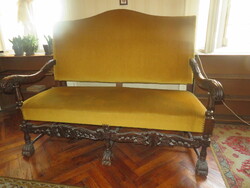 19 századi oroszlánlábas ülőgarnitura