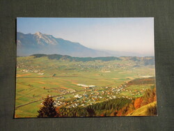 Képeslap,Liechtenstein,Nendeln látkép,részlet,1980-