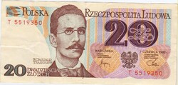 Poland 20 zloty fantasy money 1982 G