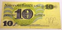 Polish 10 Zloty banknote,