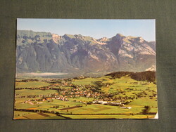 Képeslap,Liechtenstein,Escha,Eschen látkép,részlet,1980-
