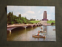 Postcard, Romania, Bucharest, King Carol I Park view, detail, 1970-
