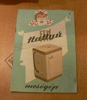 FTM HATTYÚ MOSÓGÉP BROSSÚRA