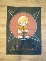 Vintage Metallica zászló Squindo Rabbit Kid 1999 Made in Italy - RITKA!