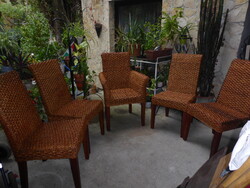 Rattan szék garnitúra