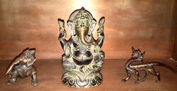 Régi bronz Ganésa, sárkány./ Tibet, Kína.