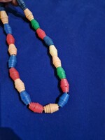 Vtg 40-es évekbeli gyermekjáték gyöngyökből készült lánc