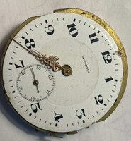 INVINCIBLE zsebóra szerkezete szép óralappal és mutatókkal  -1900 körül -
