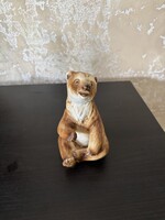 Royal Dux porcelán medve figura – 13 cm, Made in Czechoslovakia