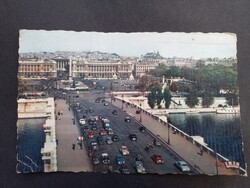 Régi képeslap - Párizs Paris - Place de La Concorde