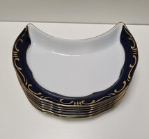 Zsolnay Pompadour III  6 db Csontos tányér #2360