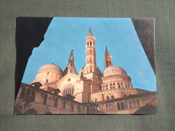 Képeslap,Olszország,Padova,Szent Antal-bazilika látkép,részlet,1980-