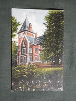 Képeslap,Parád,Parádfürdő,Sasvári kastély látkép,részlet,Mátra egylet kiadás Gyöngyös,1910-