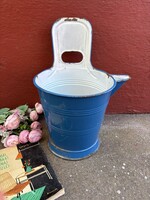 Lampart 7literes  Rocska talpas kék sajtár zsétár fejővödör vödör nosztalgia, dísznek ,gyűjtői darab