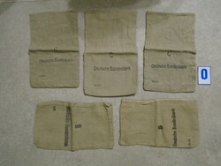 Régi német pénzes zsak 5db