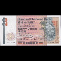 Hong Kong 20 Dollars 1985 P-279a Standard Chartered Bank UNC