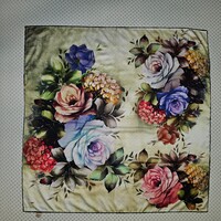 VINTAGE  100 %  VALÓDI   SELYEM KENDŐ új állapotú !!!  NEM TURKÁLÓS !!!