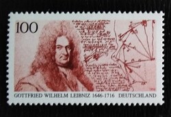 N1865 / Németország 1996 Gottfried Wilhelm Leibniz -filozófus és matematikus bélyeg postatiszta