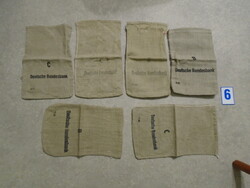 Régi német pénzes zsak 6db