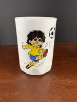 Hibátlan 1982-es Zsolnay gyerek Focis bögre