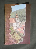 Postcard, Romania, Brașov, Brassó, Black Tower, church scene, detail, 1960-