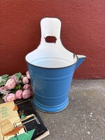 Budafoki címeres Rocska talpas kék sajtár zsétár fejővödör vödör nosztalgia dísznek gyűjtői darab