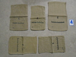 Régi német pénzes zsak 5db