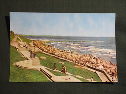 Postcard, Romania, Vasile Roaită - Plaja, beach scene, detail, 1960-