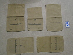 Régi német pénzes zsak 5db