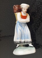 Rosenthal Bavaria antik Parasztnő figura , gyűjtői darab