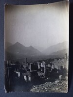 Antik fotó Első világháborús olasz fronton készült felvétel 1918 Tonvarelli /?/