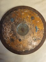 Helsinki 1952 Olimpiai diszkosz – eredeti finn „Urheilutarpeita” fa-acél sportereklye