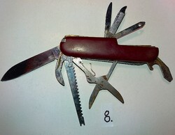 Vintage Swiss Army Knife Wenger Ranger Multi-Tool Knife with Steel and Bakelite Handle