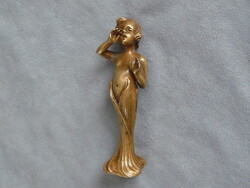 Csodaszép szecessziós figurális pecsétnyomó szobor szecessziós gyerek figura Rontó család pecsétje