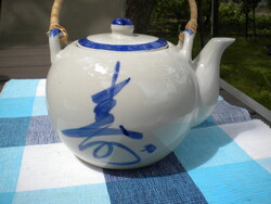 Bambusz fülű kínai nagy méretű teás kanna