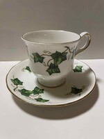 COLCLOUGH, borostyánlevél mintás angol csésze!