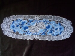 --Kalocsai  színes  riselt   terítő-futó 60 cm X 20 cm