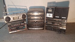 Retro rádió csomag egyben eladó Universum hifi torony, kétkazettás magnó, stb.