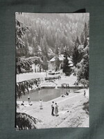 Képeslap,Románia,Lacul Roșu,Gyilkos-tó,fürdő,strand látkép,részlet,1960-