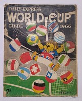 VB 1966 Daily Express World Cup Guide színes képekkel futball foci labda